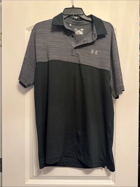 Under Armour Men’s Black & Gray Performance Polo